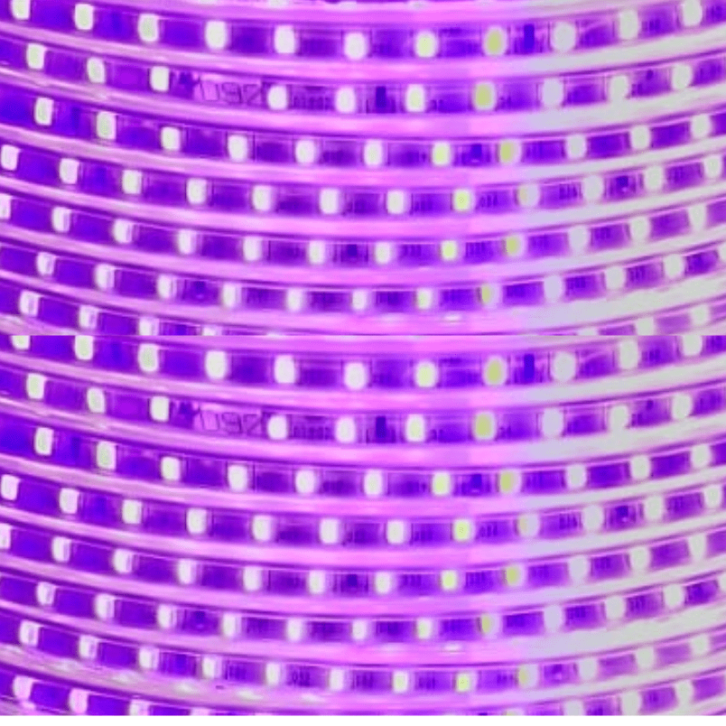 Cinta Led 220v Purpura 2835 Interior Exterior Corte Cada 1 Metro - Imagen 3