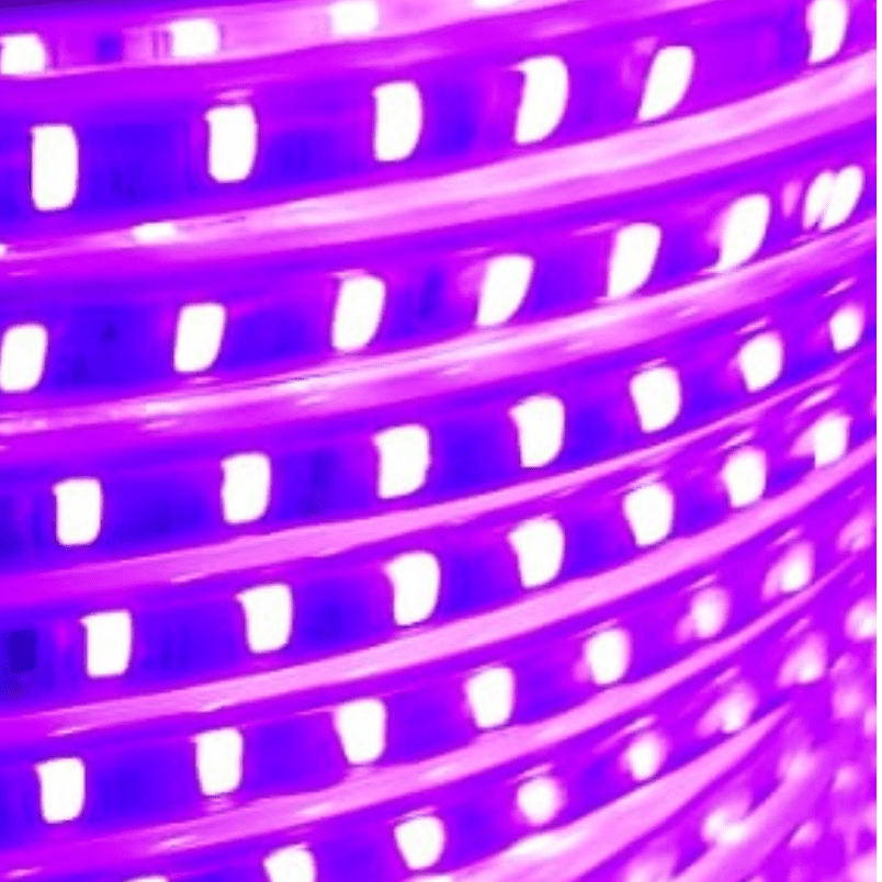 Cinta Led 220v Purpura 2835 Interior Exterior Corte Cada 1 Metro - Imagen 2