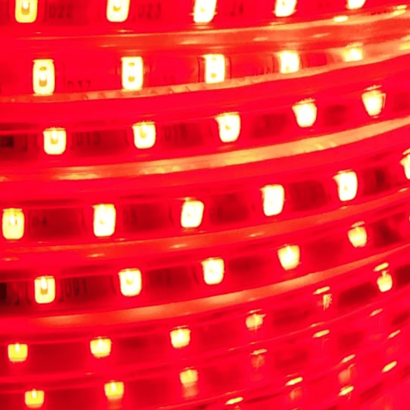 Cinta Led 220v Rojo 2835 Interior Exterior Corte Cada 1 Metro - Imagen 3