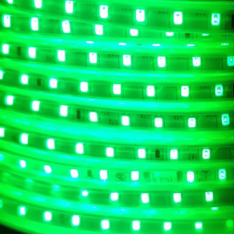 Cinta Led 220v Verde 2835 Interior Exterior Corte Cada 1 Metro - Imagen 2