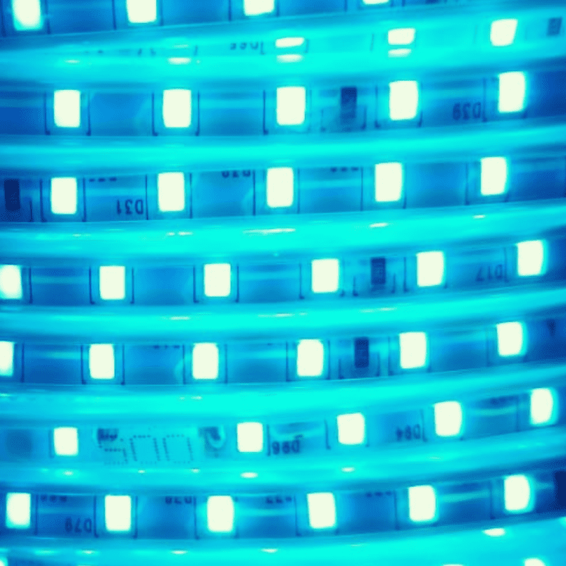 Cinta Led Azul Hielo 2835 Con Adhesivo Interior Exterior Corte Cada 10cm - Imagen 3