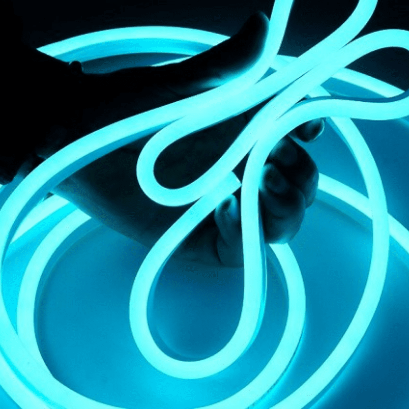 Cinta Led 220v Azul Hielo Neon Interior Exterior Corte Cada 1 Metro - Imagen 3