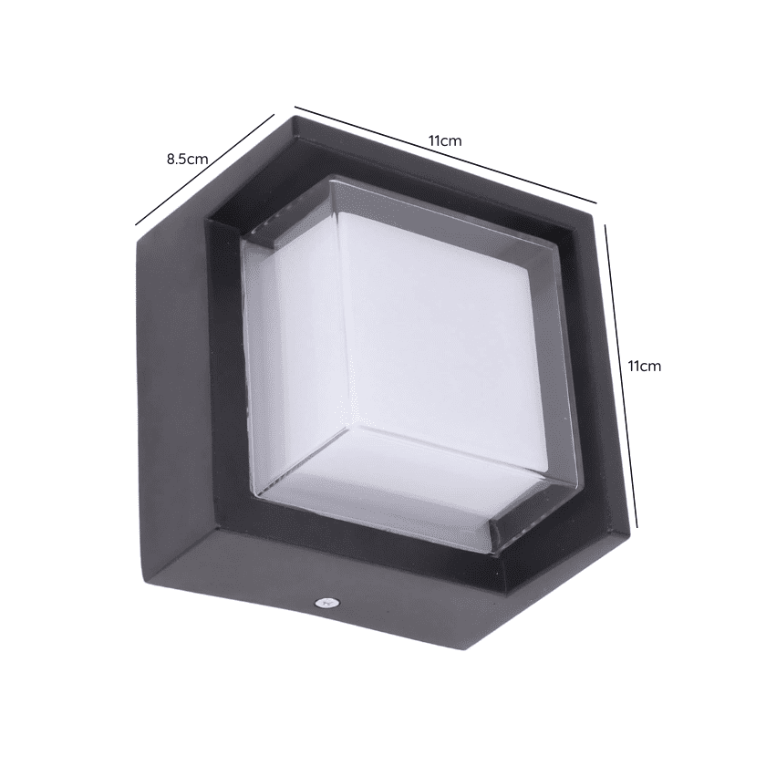 Aplique Led Plastico Cuadrado 3000k Ip 54 - Imagen 3