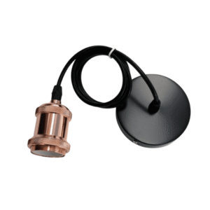 Soquete Vintage Rosa Gold Porta Ampolleta E27 Modelo Varena