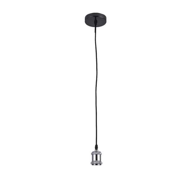 Soquete Vintage Plata Porta Ampolleta E27 Modelo Varena - Imagen 2