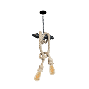 Lampara De Techo Porta Ampolleta 2 Soquete E27 Modelo Yute Sina
