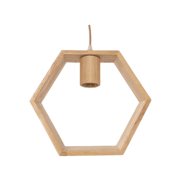 Lampara De Techo Porta Ampolleta E27 Modelo Hexa Und - Imagen 3