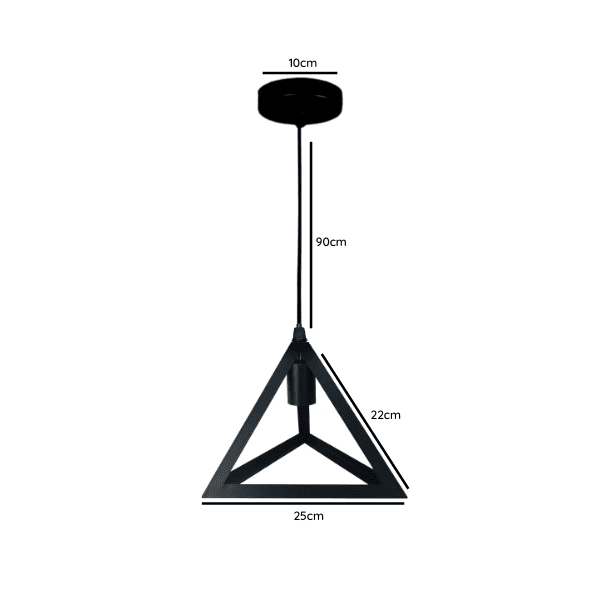 Lampara De Techo Porta Ampolleta E27 Modelo Alpha Und - Imagen 3