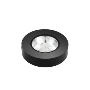 Panel Led Sobrepuesto Redondoondo Negro 5w Frio 6000k Modelo Olaf