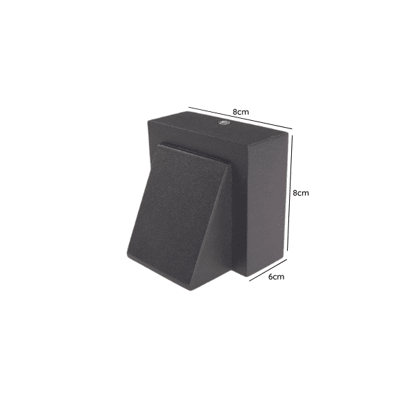Aplique Led Simple Exterior Ip54 5w 3000k Gris Modelo Kapelle Und - Imagen 2