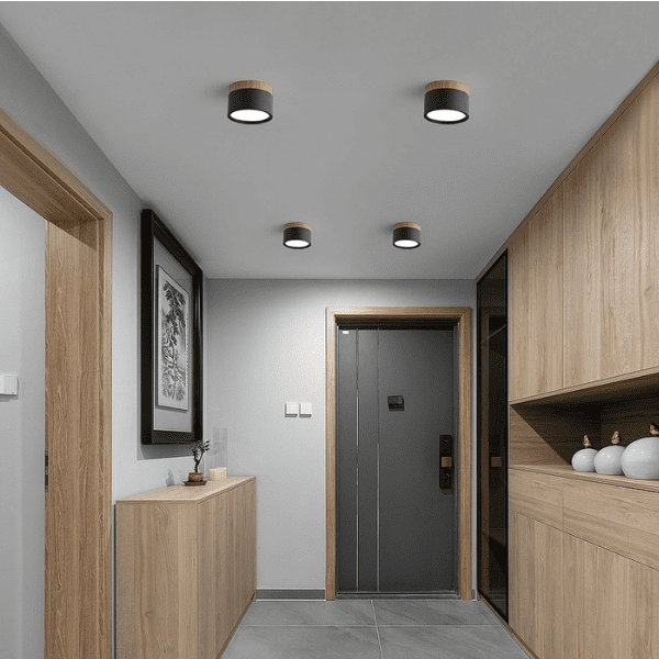 Panel Decorativo Sobrepuesto Negro Madera 6w 4000k - Imagen 3