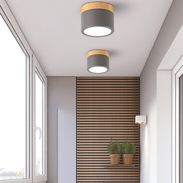 Panel Decorativo Sobrepuesto Gris Y Madera 6w Frio 6000k - Imagen 4