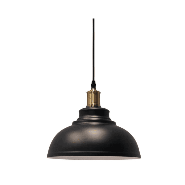 Lampara De Techo Negra Porta Ampolleta E27 Modelo Pollux - Imagen 4
