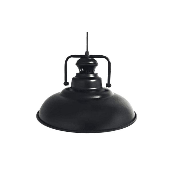 Lampara De Techo Negra Porta Ampolleta E27 Modelo Afomalhaut - Imagen 2