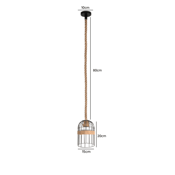 Lampara De Techo Porta Ampolleta E27 Modelo Becrux I - Imagen 2