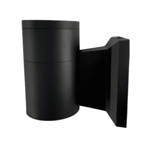 Aplique Led Exterior Negro Modelo Kapelle Cilindro Ip54 Simple Porta Gu10