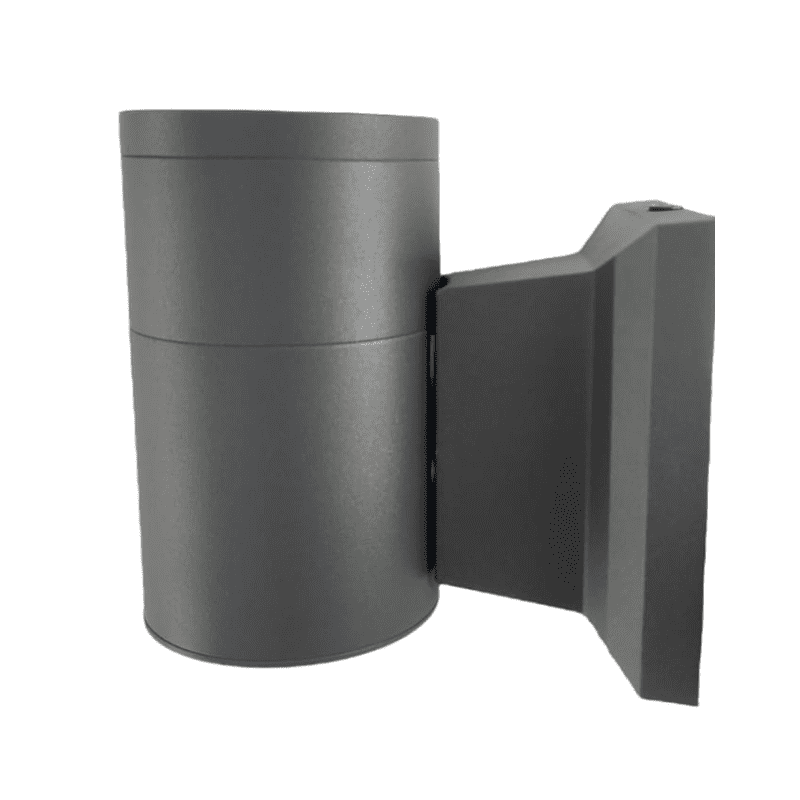 Aplique Led Exterior Gris Modelo Kapelle Cilindro Ip54 Simpleporta Gu10