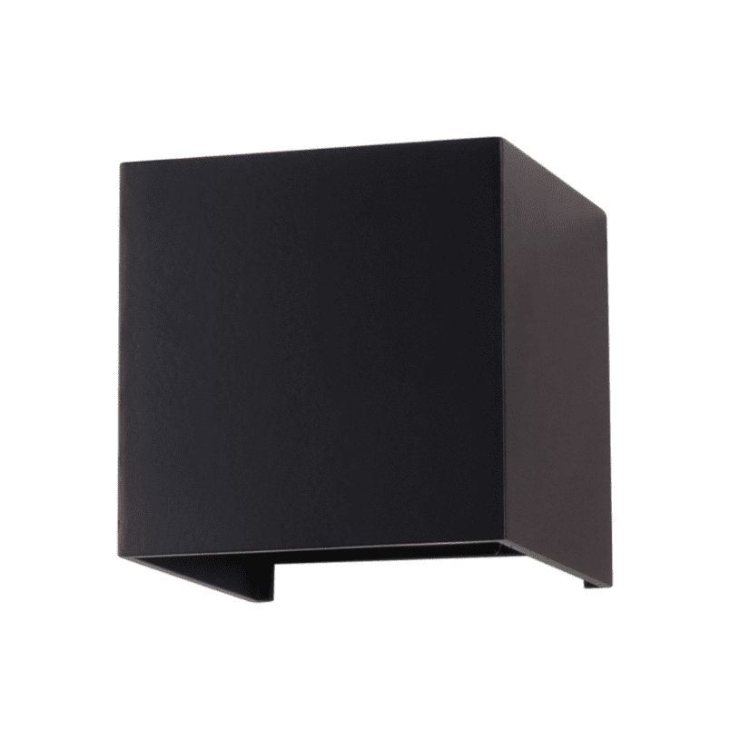 Aplique Led Doble 2x4w 3000k Negro Modelo Eos I