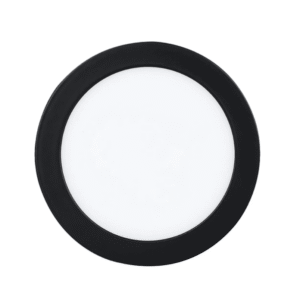 Panel Sobrepuesto Pro Negro Redondo 6w Frio 6000k
