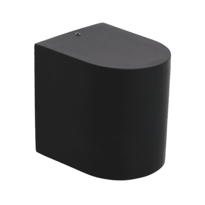 Aplique Led Exterior Negro Modelo Kapelle Redondoondo Ip54 Simple Porta Gu10 - Imagen 4
