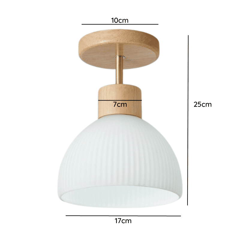Lampara Porta Ampolleta E27 D Modelo Madera Tahti Ii - Imagen 2