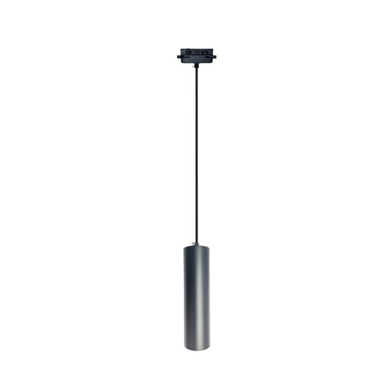 Lampara Negra Porta Gu10 A Riel Modelo Enif