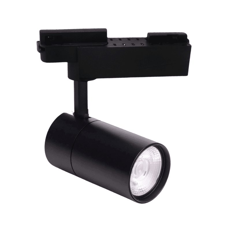 Foco Led A Riel Monofasico 30w 4000k Negro Modelo Altair-Zeroflicker A