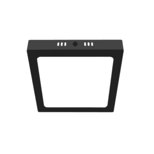 Panel Sobrepuesto Negro Pro Cuadrado 12w Calido 3000k