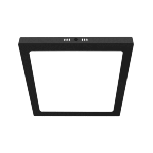 Panel Sobrepuesto Negro Pro Cuadrado 24w Frio 6500k