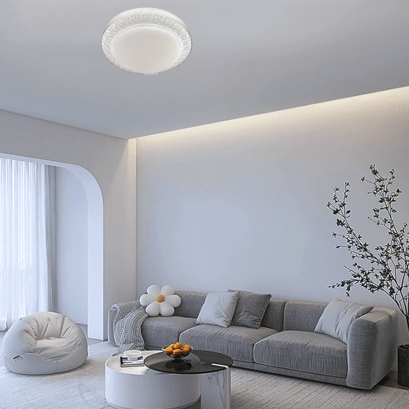 Lampara Led Sobrepuesta 24+24w Redondoonda 26cm Aspi I 3000k-4000k-6000k - Imagen 4