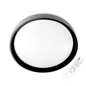 Lampara Led Sobrepuesta C/Control 48+48w Negra Taurus I 3000k-4000k-6000k