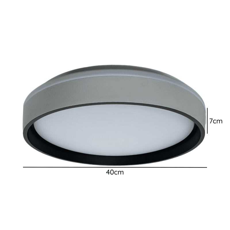 Lampara Led Sobrepuesta 42+42w Negra Aste 3000k-4000k-6000k - Imagen 2