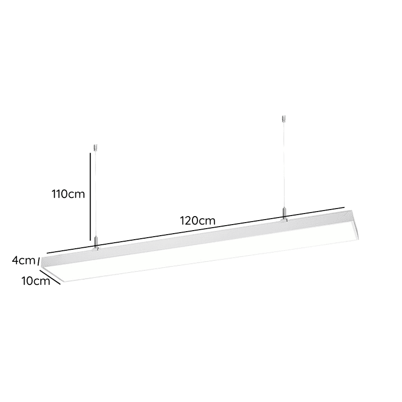 Lineal Blanco Abs 1200x100x40 48w 4000k Algol - Imagen 2