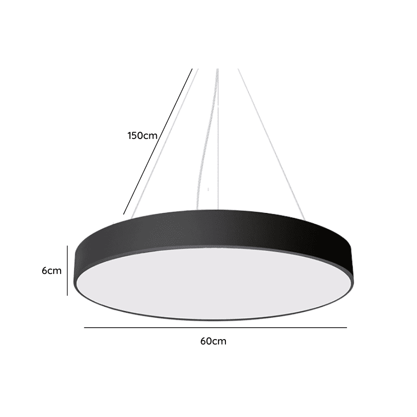 Lampara Led 45w Colgante 3000k Modelo Brihaspati Redondoonda Cerrada - Imagen 2