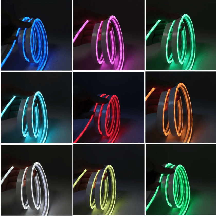 Cinta 5v Neon 3535 108led Ip54 10mm Rgb C/Adhesivo 3mt - Imagen 2