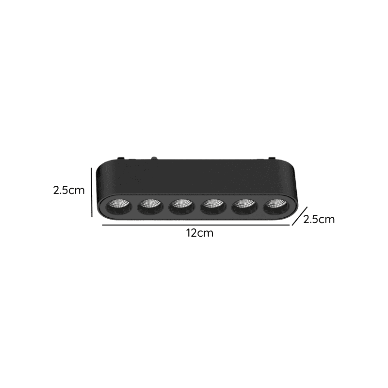 Foco Riel Magnetico 24° Cerrado Fijo 6w 48v 3000k Cygnus - Imagen 3