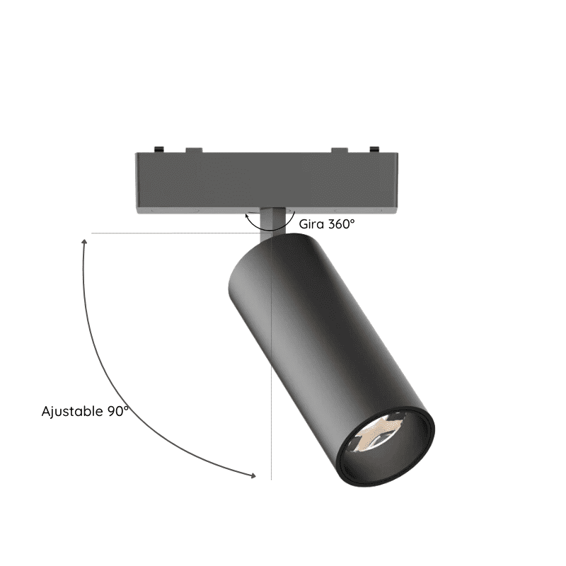 Foco Riel Magnetico 20w 48v 4000k Cygnus - Imagen 5