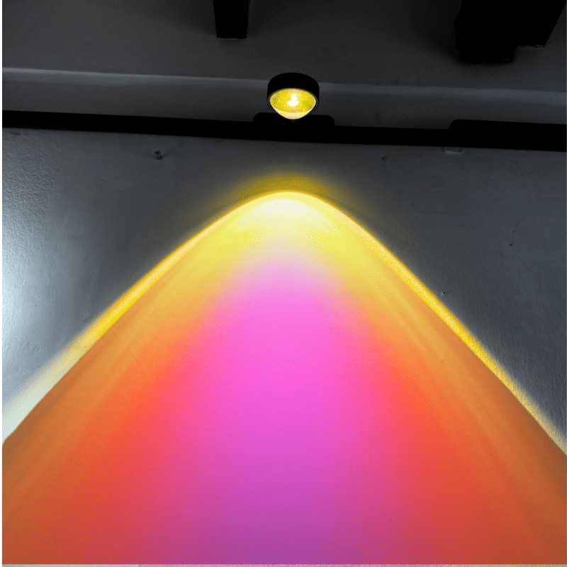 Foco Riel Magnetico Lupa 10w 48v Rosa Amarillo Cygnus - Imagen 3