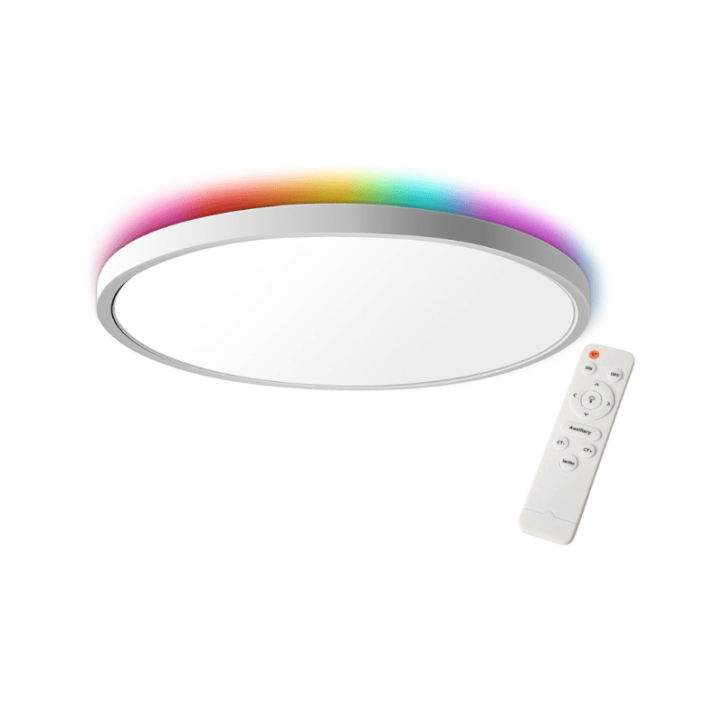 Panel Led Blanco Sob. Redondo. Slim 23w 300mm 3000-4000-6500k + Rgb