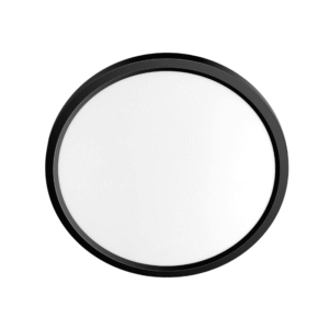 Panel Led Negro Sob. Redondo. Slim 36w+36w 400mm 3000-4000-6500k