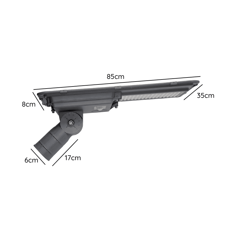 Luminaria Solar Monocristalina 300w Ip65 16h 5000k 5v 30w 3.2v 30ah C/Control Modelo Epsilon - Imagen 4