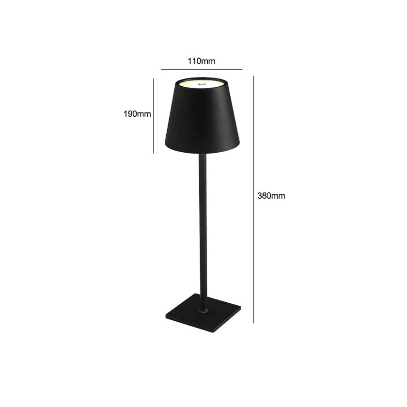 Lampara Recargable Negra 1w 5v 3k/4/6k Modelo Gliese - Imagen 3