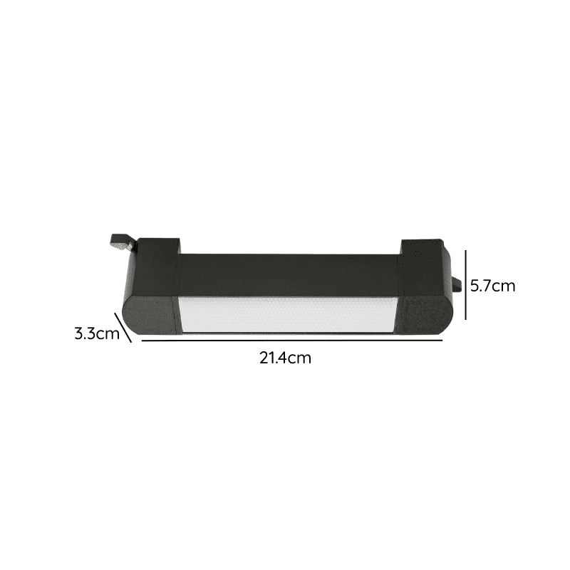 Foco Riel Monofasico Negro Empavonado Movil 10w 220v 4000k Cygnus - Imagen 3