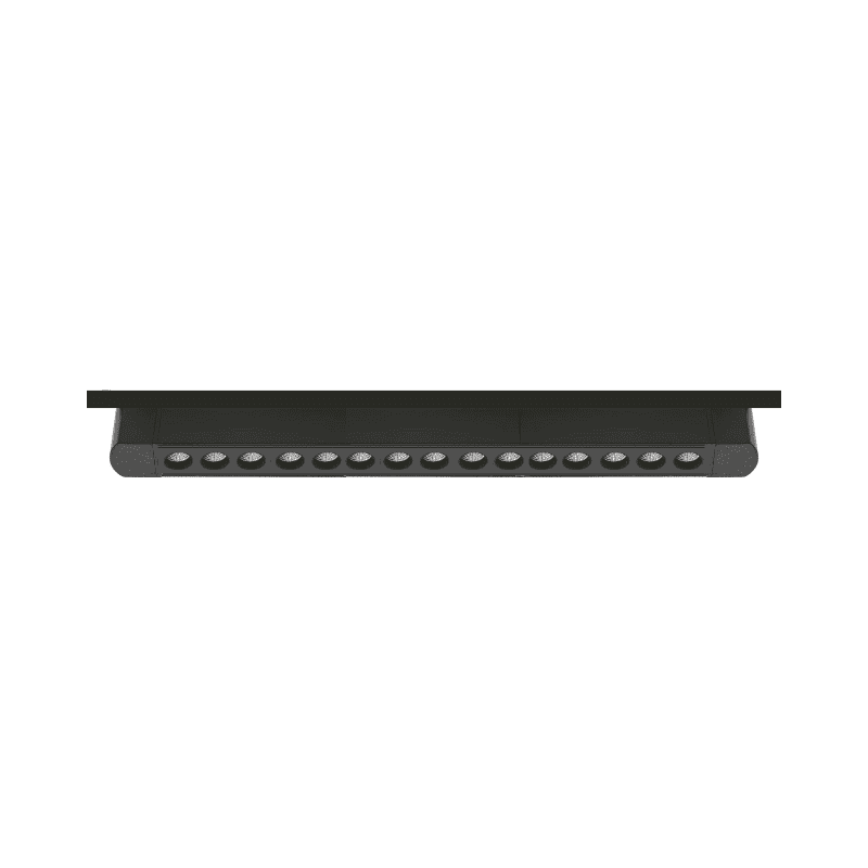 Foco Riel Monofasico Negro 24° Movil 30w 220v 3000k Cygnus