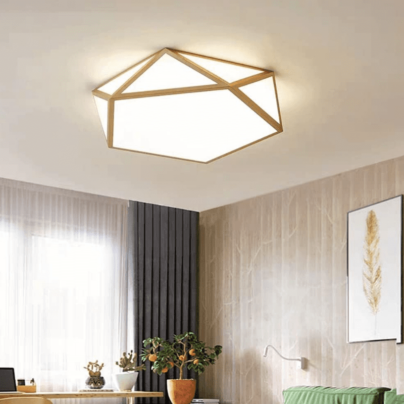 Lampara Pentagono 36w 300mm Saiph Mdf Clara 3000-4000-6000k C/Control - Imagen 4