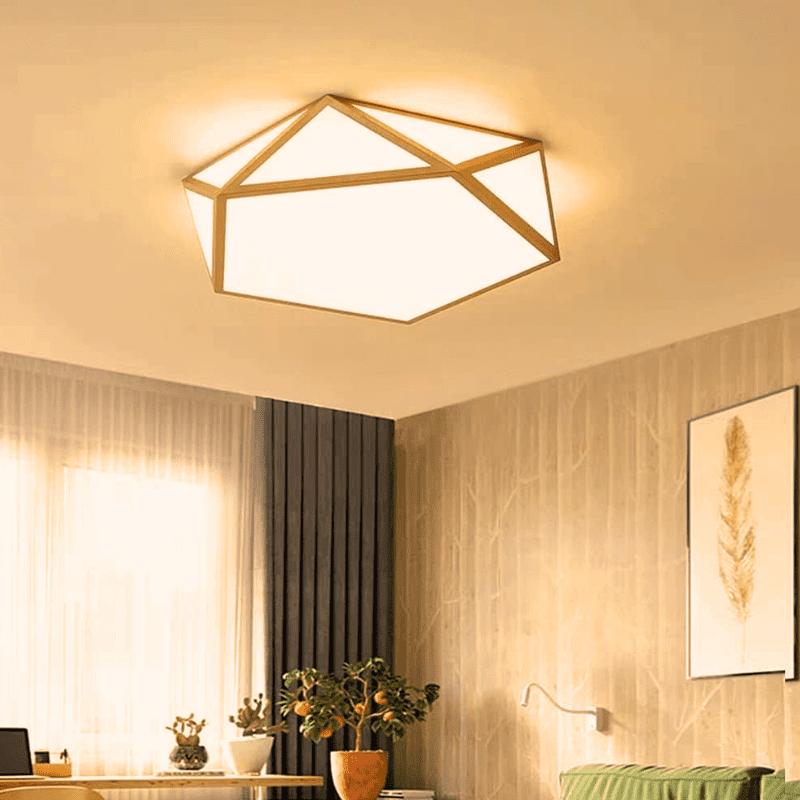 Lampara Pentagono 36w 300mm Saiph Mdf Clara 3000-4000-6000k C/Control - Imagen 2