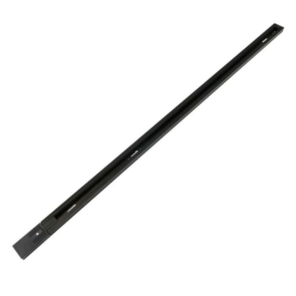 Riel Monofasico 2 Metros Negro Modelo Paladio