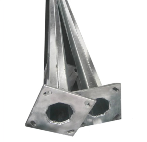 Poste octogonal cónico (facetado) 12 metros galvanizado - Imagen 4