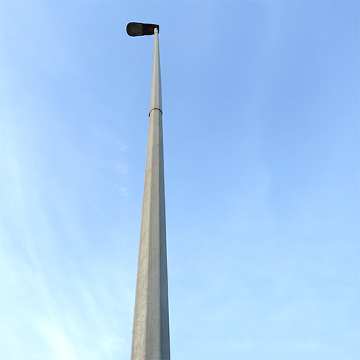 Poste octogonal cónico (facetado) 12 metros galvanizado - Imagen 5