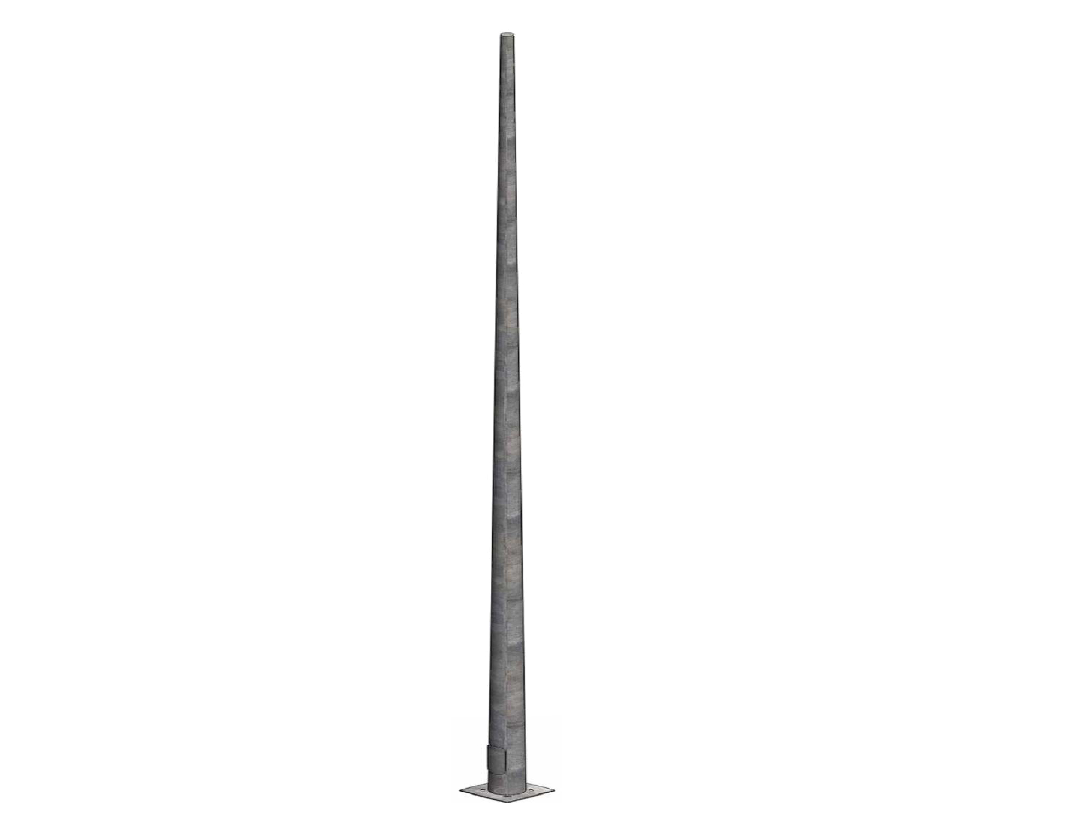 Poste cónico 9 metros galvanizado